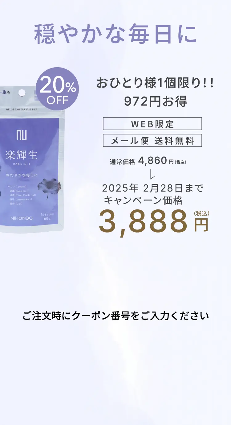 2025年 2月28日までおひとり様1個限り！！972円お得キャンペーン価格3,888円